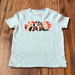 The Gap Star Wars Kids Gray T-Shirt with Colorful Logo